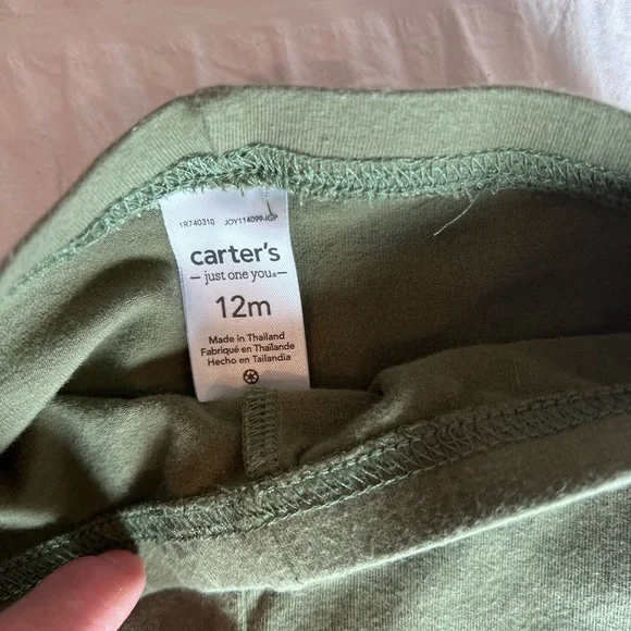 Carter's Baby Girl Outfit Peasant Top & Leggings Size 12M - Picture 8 of 10